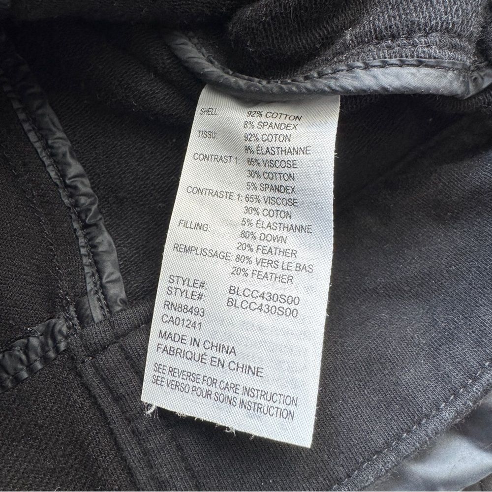 Blanc Noir 3-in-1 Packable Moto Jacket in Black Satin and Black Size Small - Picture 7 of 8